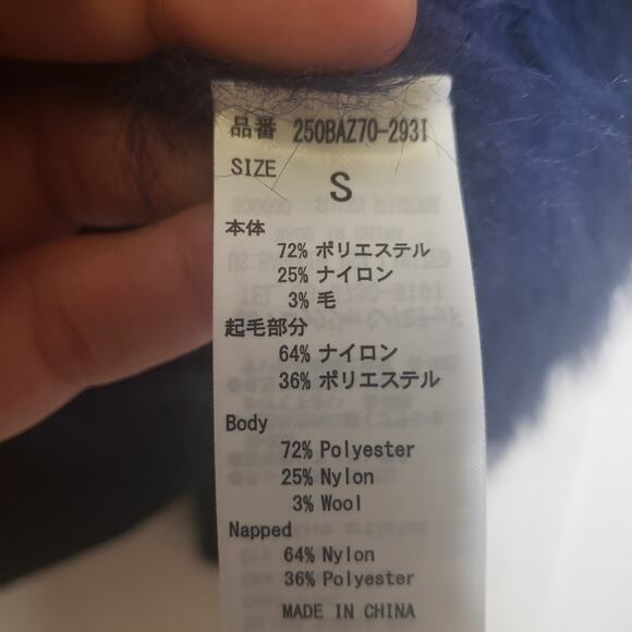 Azul by Moussy Crop Multi texture Color Large Stripe Sweater size small - Picture 4 of 8